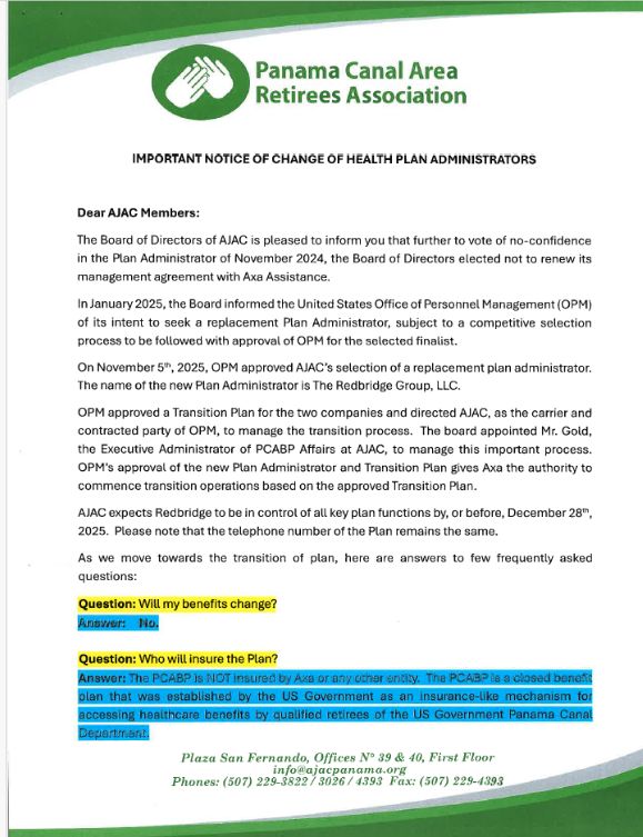 AVISO IMPORTANTE - ENGLISH