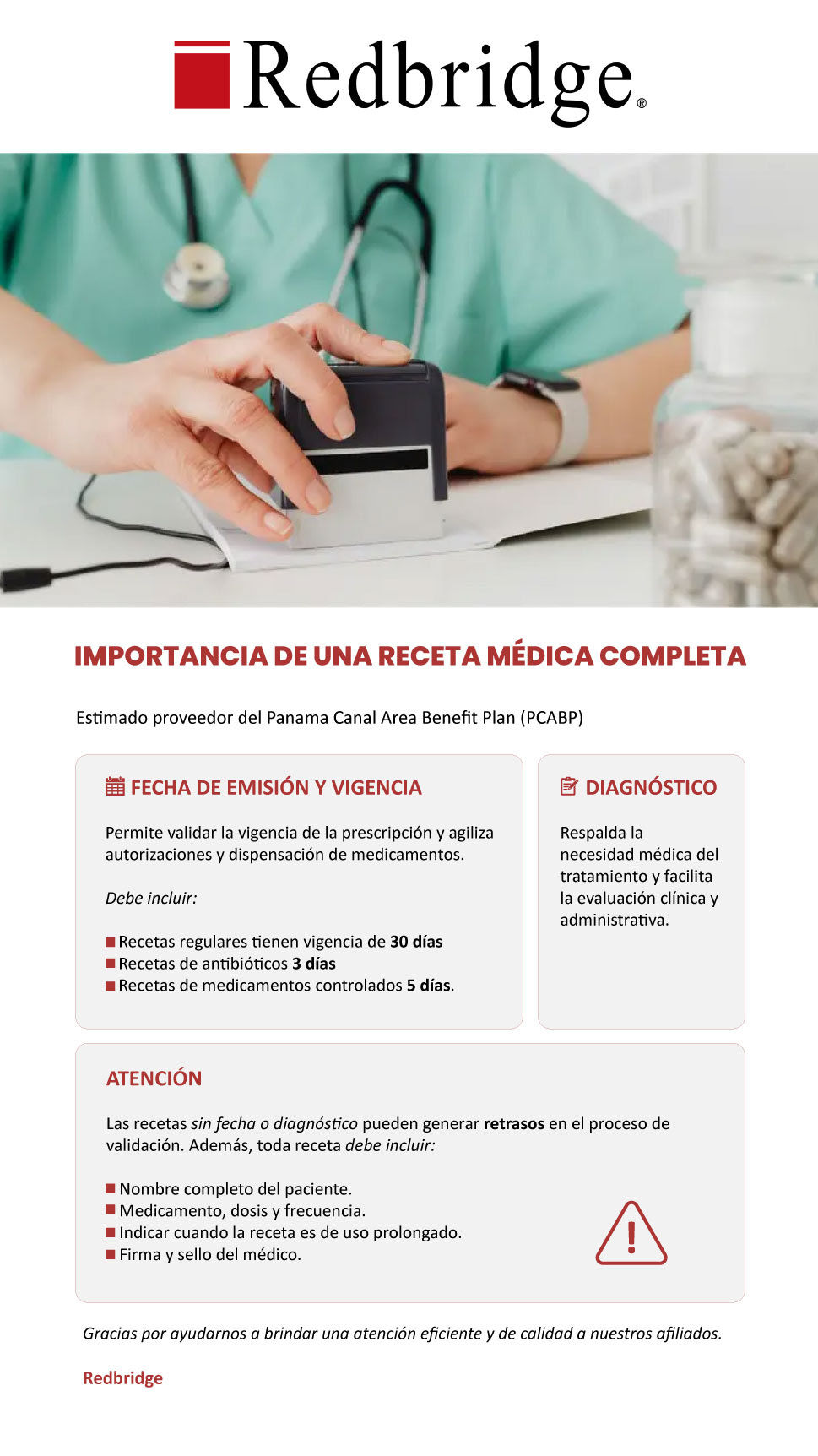 IMPORTANCIA DE RECETA MEDICA COMPLETA